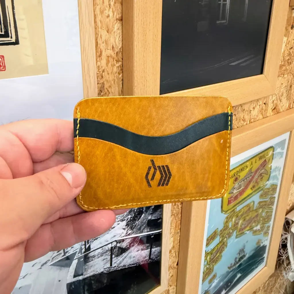 Porte carte B - vert/jaune
